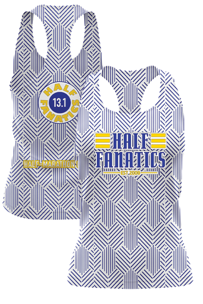 HF Ladies Staple Blue Pattern Tank