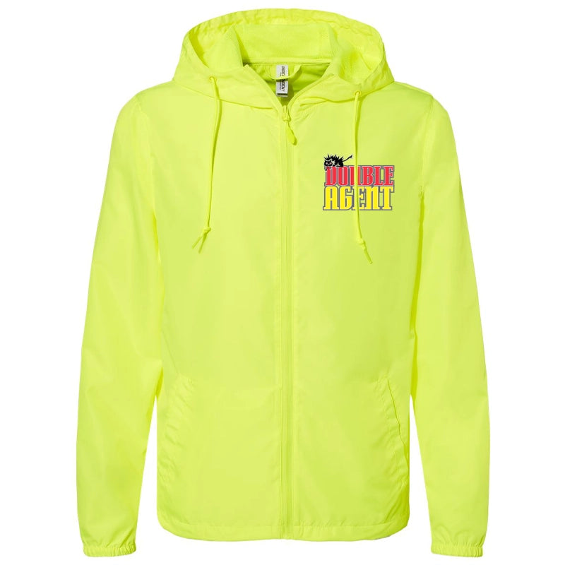 DA Unisex Bright Yellow Windbreaker Jacket