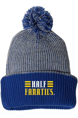 HF Speckled Cuff Pom Beanie