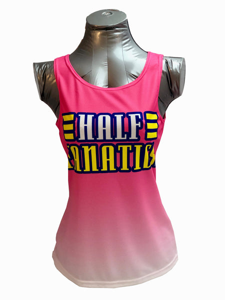 HF Women's Pink/White Singlet